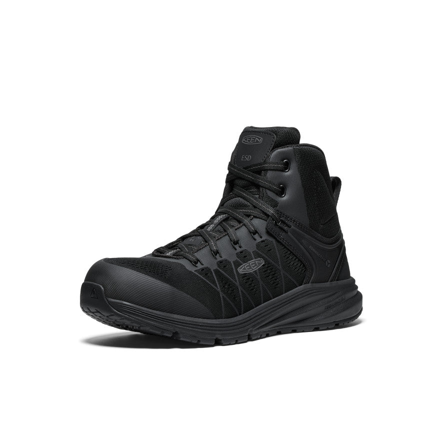 Men's Vista Energy Mid ESD (Carbon Toe) Black/Black / Keen / Men's