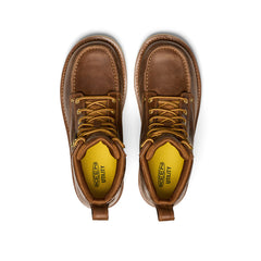 Men's Cincinnati 6" Boot (Soft Toe) x Noon Goons  Leather Brown/Off White / Keen / Men's