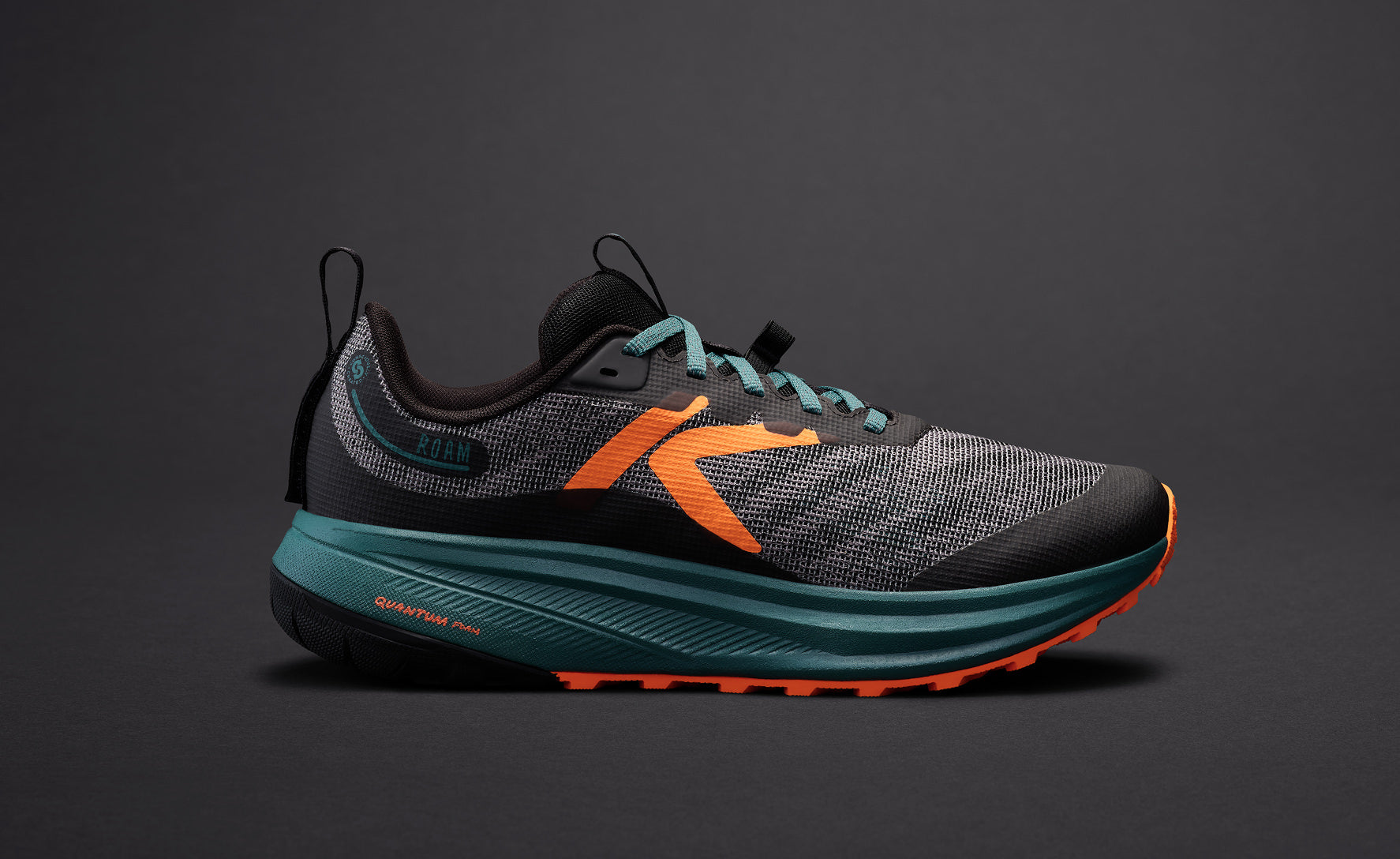 Men's Roam Trail Running Shoe Black/Orange Peel / Keen / Men's