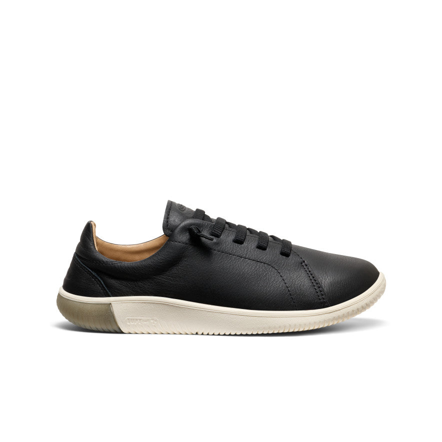 Men's KNX Leather Sneaker Black/Star White / Keen / Men's