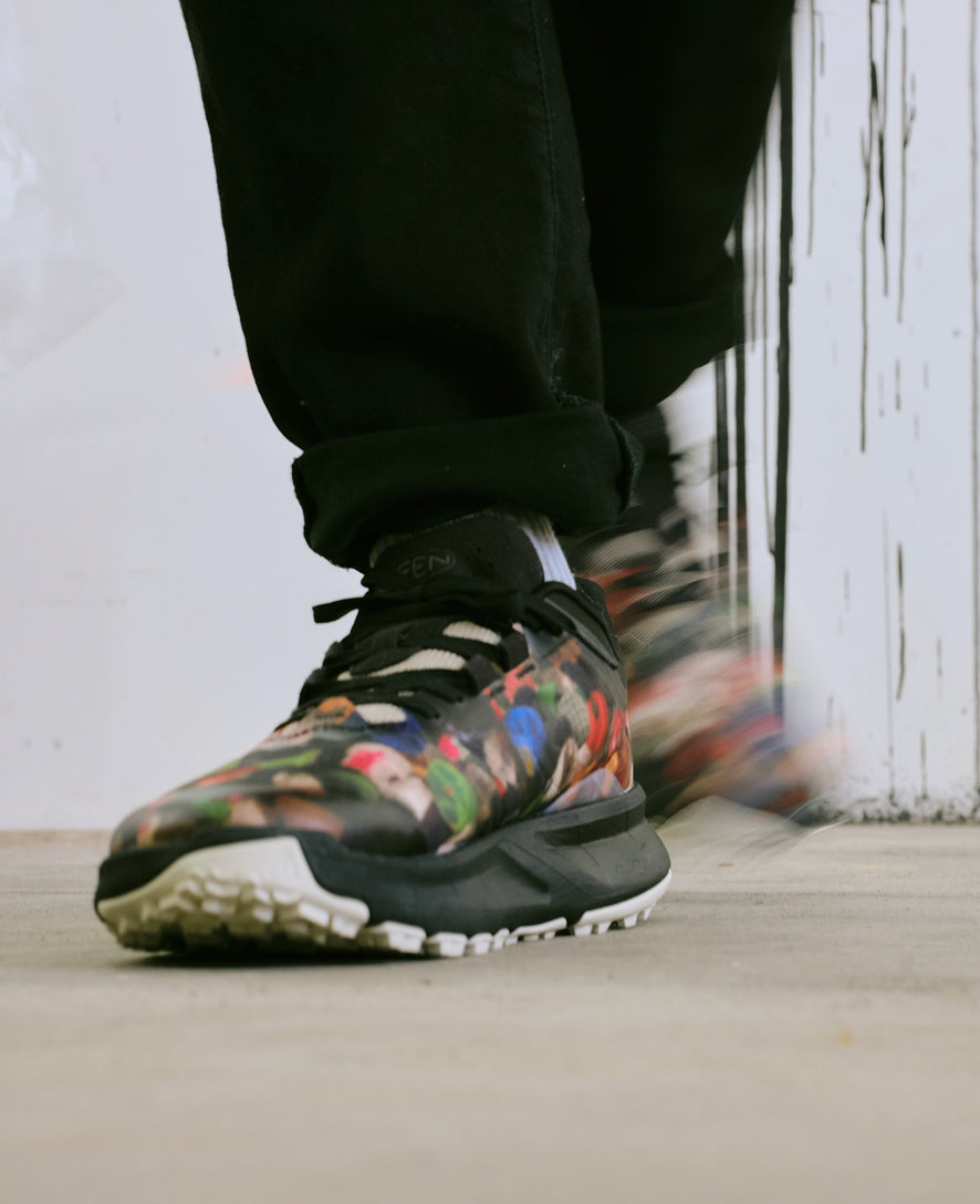 Men's 450 Dirt Hiking Shoe x Ultra Heavy & Palm Graphics Multi/Black / Keen / Men's