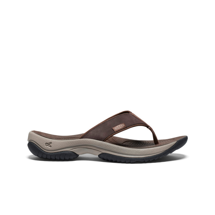 Men's Kona Leather Flip-Flop Java/Dark Earth / Keen / Men's