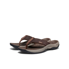 Men's Kona Leather Flip-Flop Java/Dark Earth / Keen / Men's
