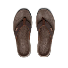 Men's Kona Leather Flip-Flop Java/Dark Earth / Keen / Men's