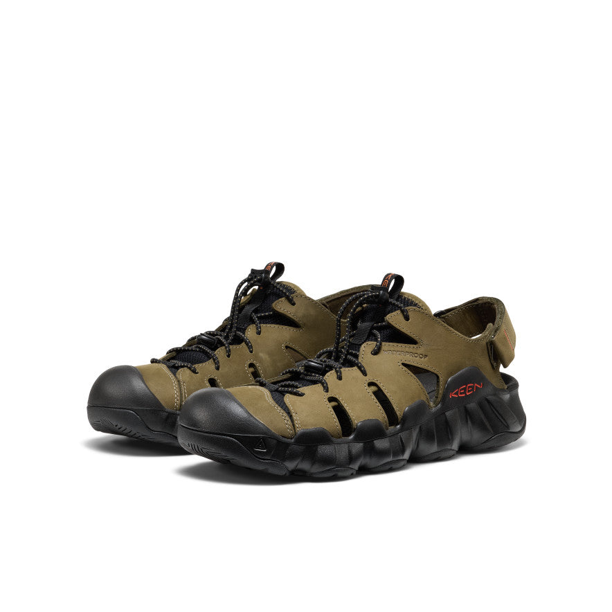 Men's Hyperport Fisherman Leather Sandal Dark Olive/Black / Keen / Men's
