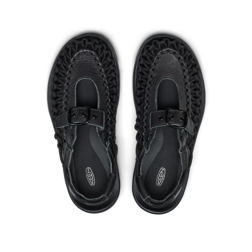All Gender UNEEK PLT Mary Jane Sneaker Black Smooth Lea / Keen / Men's|Women's
