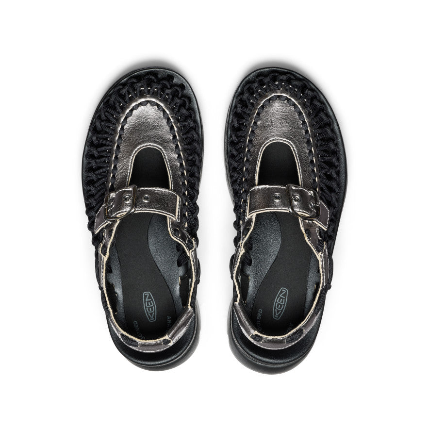 All Gender UNEEK PLT Mary Jane Sneaker Silver/Black / Keen / Men's|Women's