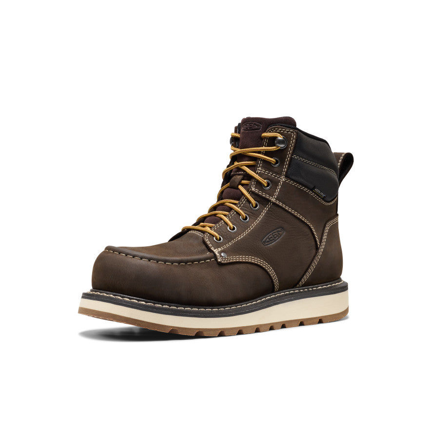 Men's Cincinnati 6" Waterproof Boot (Carbon Toe) Dark Chocolate/Sandshell / Keen / Men's