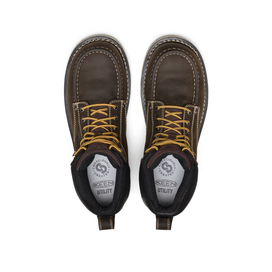 Men's Cincinnati 6" Waterproof Boot (Carbon Toe) Dark Chocolate/Sandshell / Keen / Men's