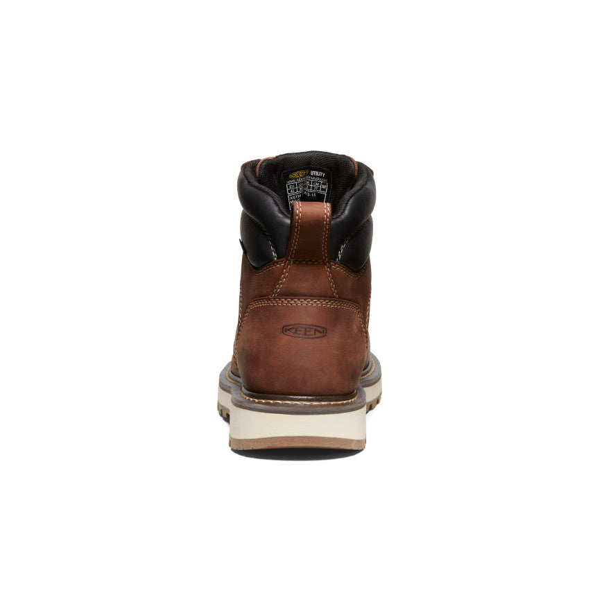 Men's Cincinnati 6" Waterproof 90° Heel Boot (Carbon Toe) Tuscan Red/Sandshell / Keen / Men's
