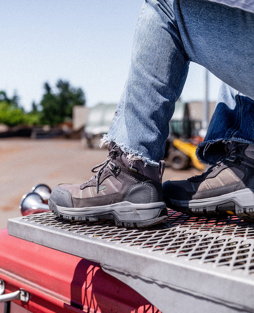 Women's Skokie Waterproof Work Boot (Carbon Toe) Magnet/Black / Keen / Women's