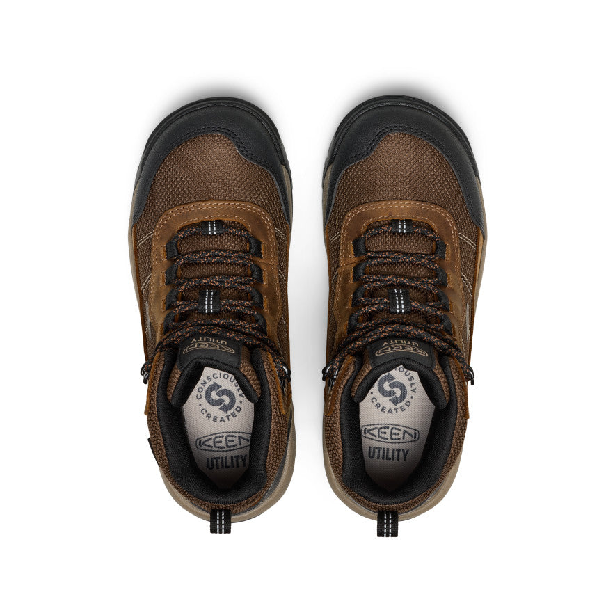 Women's Skokie Waterproof Work Boot (Soft Toe) Bison/Black / Keen / Women's