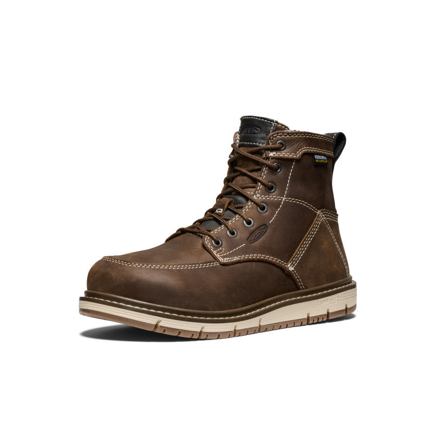 Women's San Jose 6" Waterproof Boot (Aluminum Toe) Cascade Brown/Gum / Keen / Women's