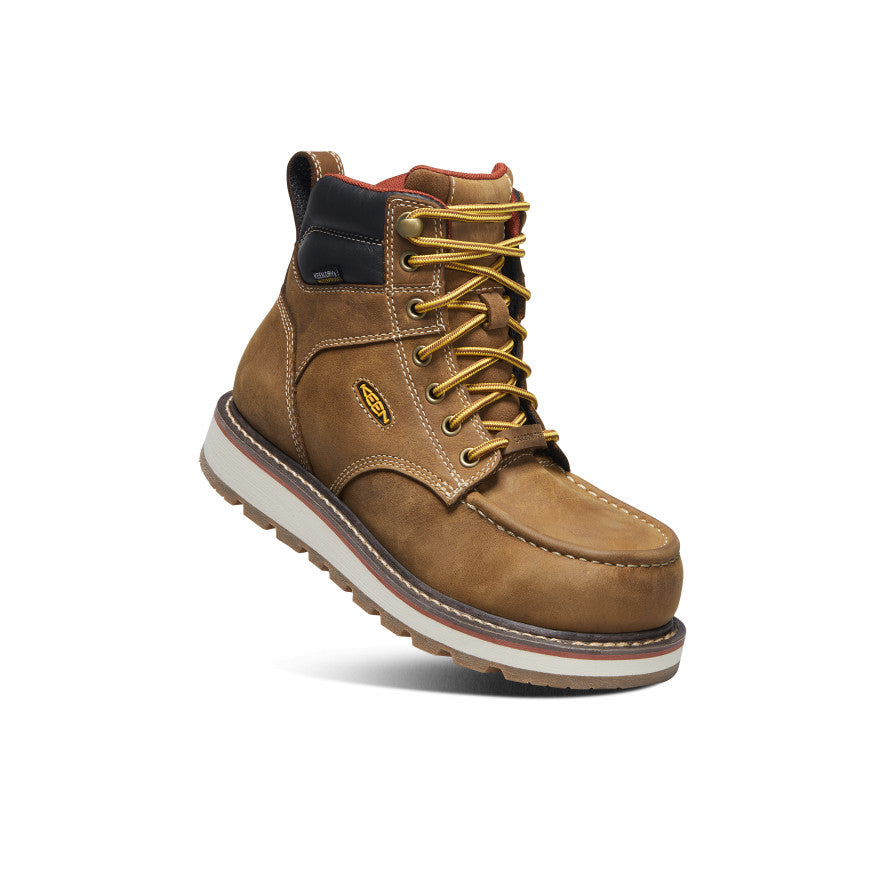 Women's Cincinnati 6" Waterproof Boot (Carbon Toe) Belgian/Sandshell / Keen / Women's