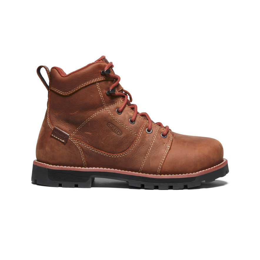 Women's Seattle 6" Waterproof Boot (Aluminum Toe) Gingerbread/Black / Keen / Women's
