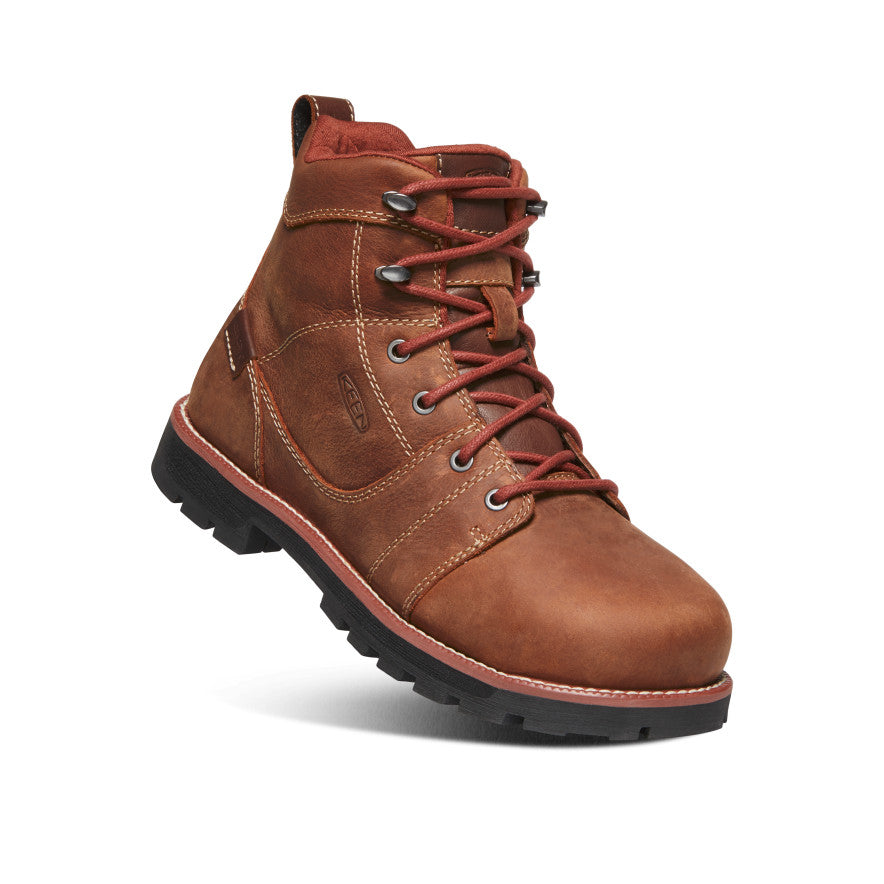 Women's Seattle 6" Waterproof Boot (Aluminum Toe) Gingerbread/Black / Keen / Women's