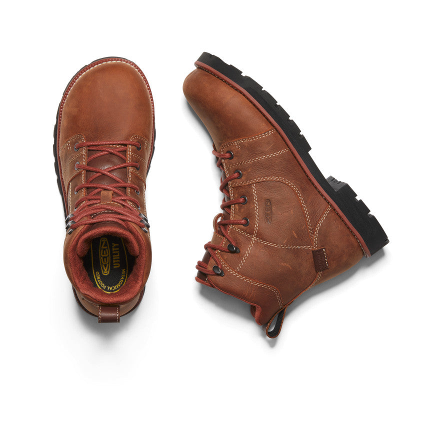 Women's Seattle 6" Waterproof Boot (Aluminum Toe) Gingerbread/Black / Keen / Women's