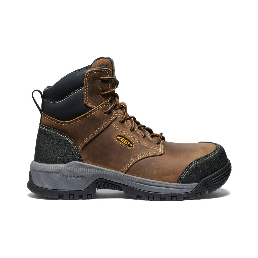 Women's Evanston 6" ESD Boot (Carbon Toe) Bison/Black / Keen / Women's