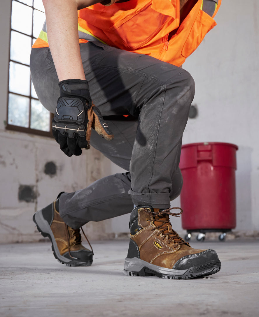 Women's Evanston 6" ESD Boot (Carbon Toe) Bison/Black / Keen / Women's