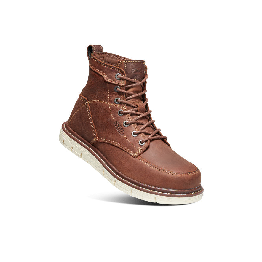 Women's San Jose 6" Boot (Soft Toe) Gingerbread/Off White / Keen / Women's