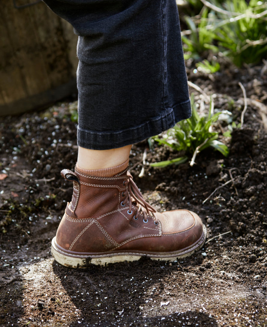 Women's San Jose 6" Boot (Soft Toe) Gingerbread/Off White / Keen / Women's