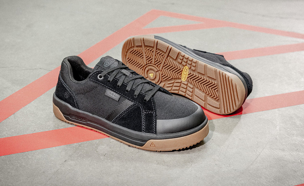 Women's Kenton Work Shoe (Carbon Toe) Black/Gum / Keen / Women's