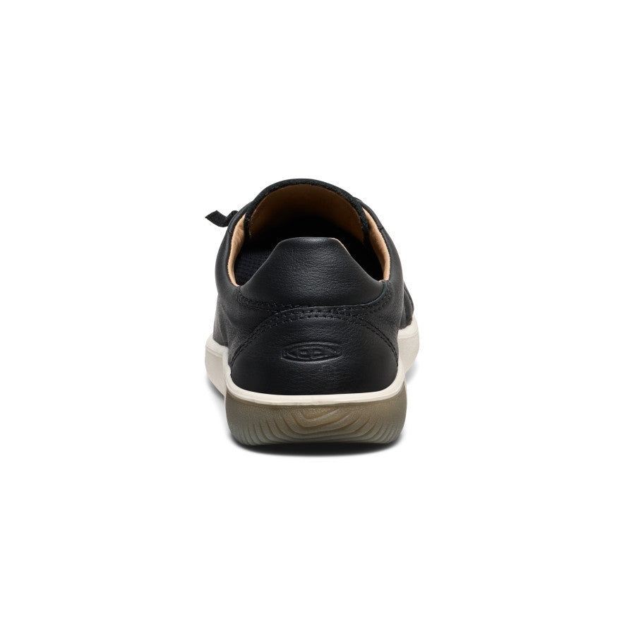 Women's KNX Leather Sneaker Black/Star White / Keen / Women's