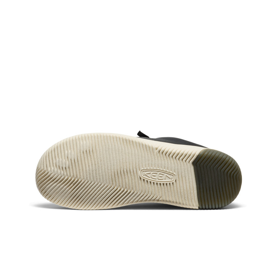 Women's KNX Leather Sneaker Black/Star White / Keen / Women's