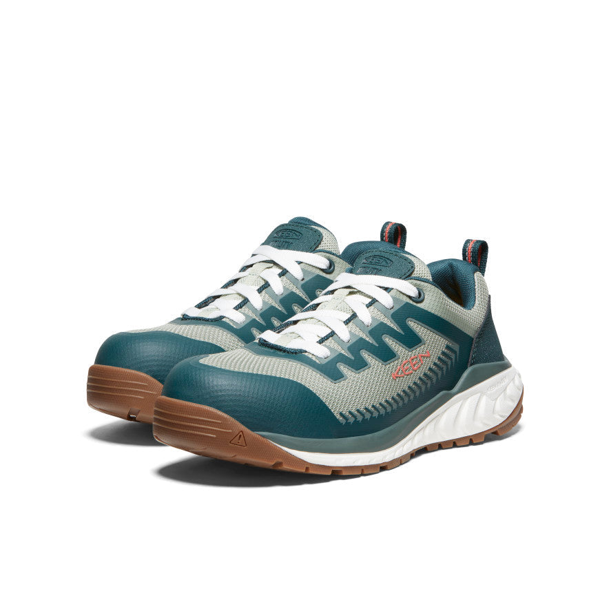 Women's Arvada Work Sneaker (Carbon Toe) Sea Moss/Desert Sage / Keen / Women's