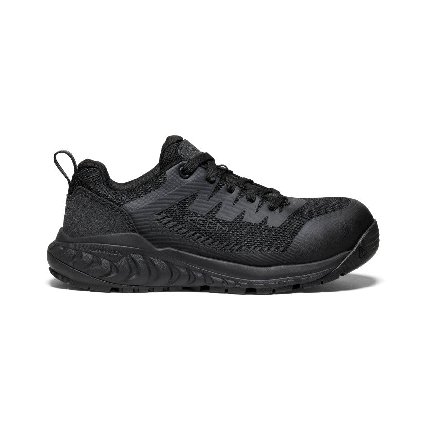 Women's Arvada ESD Work Sneaker (Carbon Toe) Black/Black / Keen / Women's