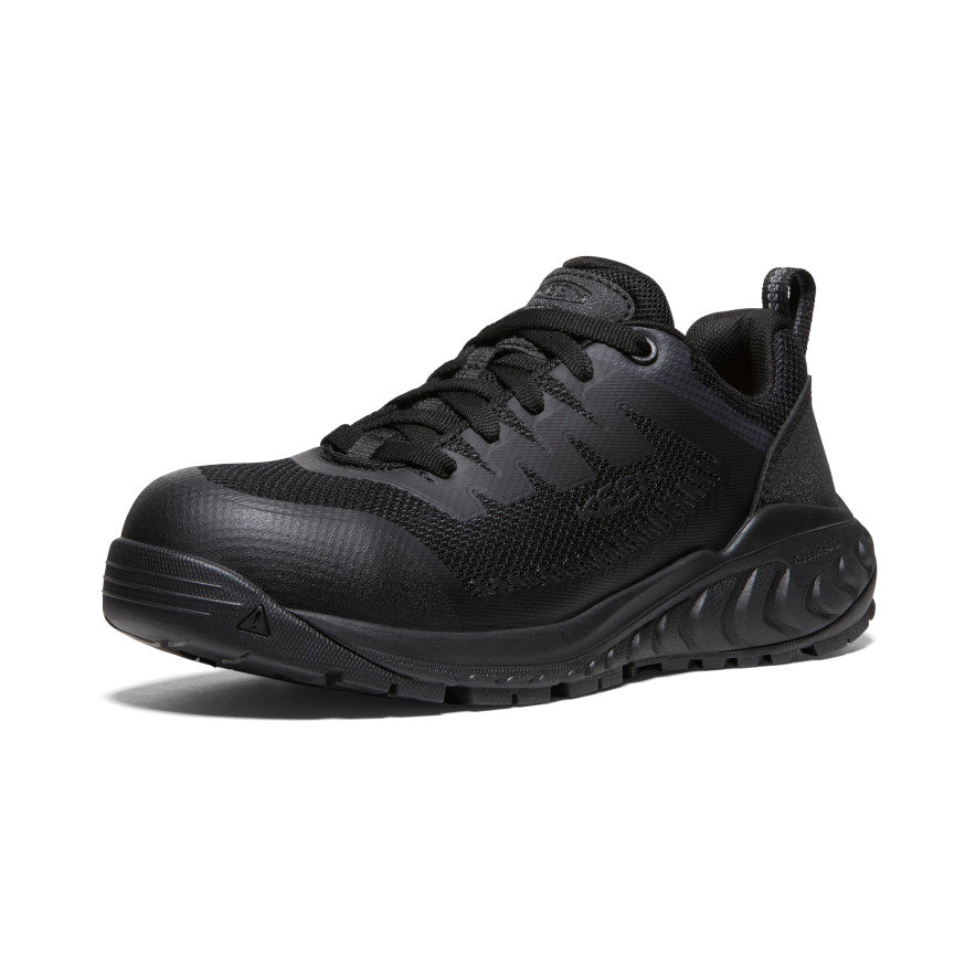 Women's Arvada ESD Work Sneaker (Carbon Toe) Black/Black / Keen / Women's