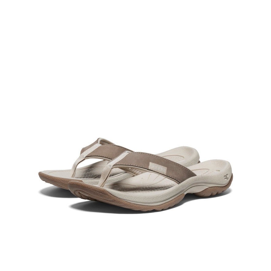 Women's Kona Leather Flip-Flop Brindle/Silver Birch / Keen / Women's