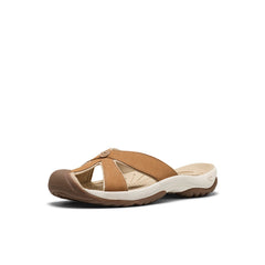 Women's Bali Leather Slide Sandal Chipmunk/Birch / Keen / Women's