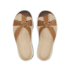 Women's Bali Leather Slide Sandal Chipmunk/Birch / Keen / Women's