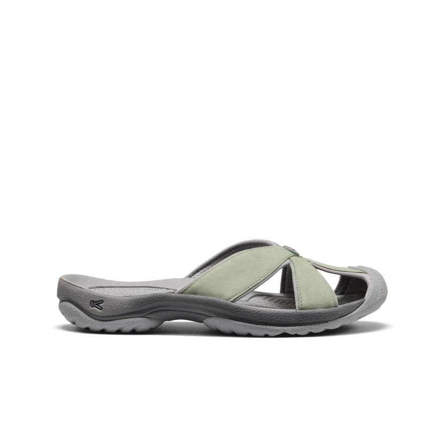 Women's Bali Leather Slide Sandal Lily Pad/Steel Grey / Keen / Women's