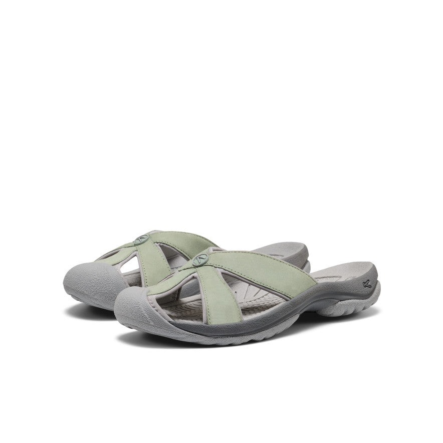 Women's Bali Leather Slide Sandal Lily Pad/Steel Grey / Keen / Women's