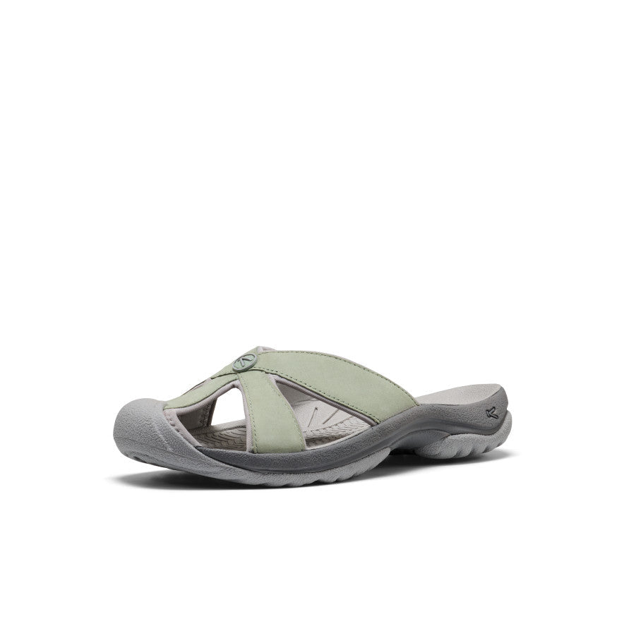 Women's Bali Leather Slide Sandal Lily Pad/Steel Grey / Keen / Women's