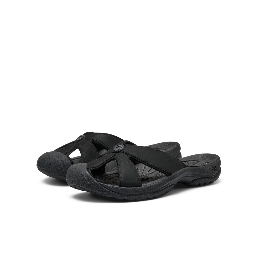 Women's Bali Leather Slide Sandal Black/Black / Keen / Women's