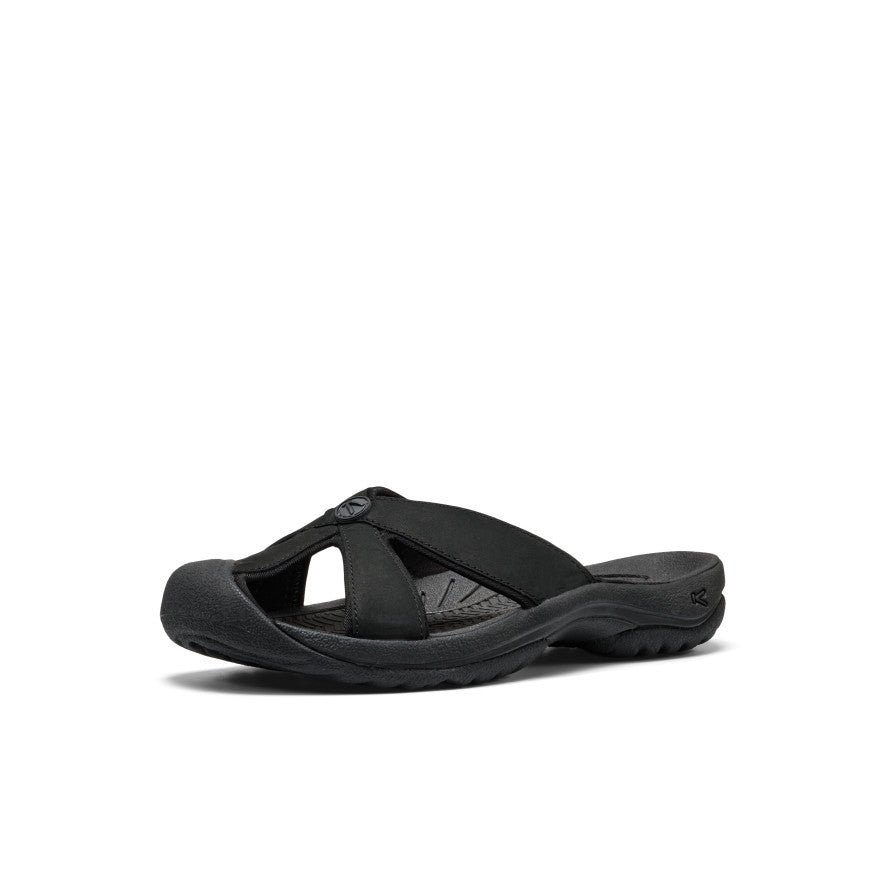 Women's Bali Leather Slide Sandal Black/Black / Keen / Women's