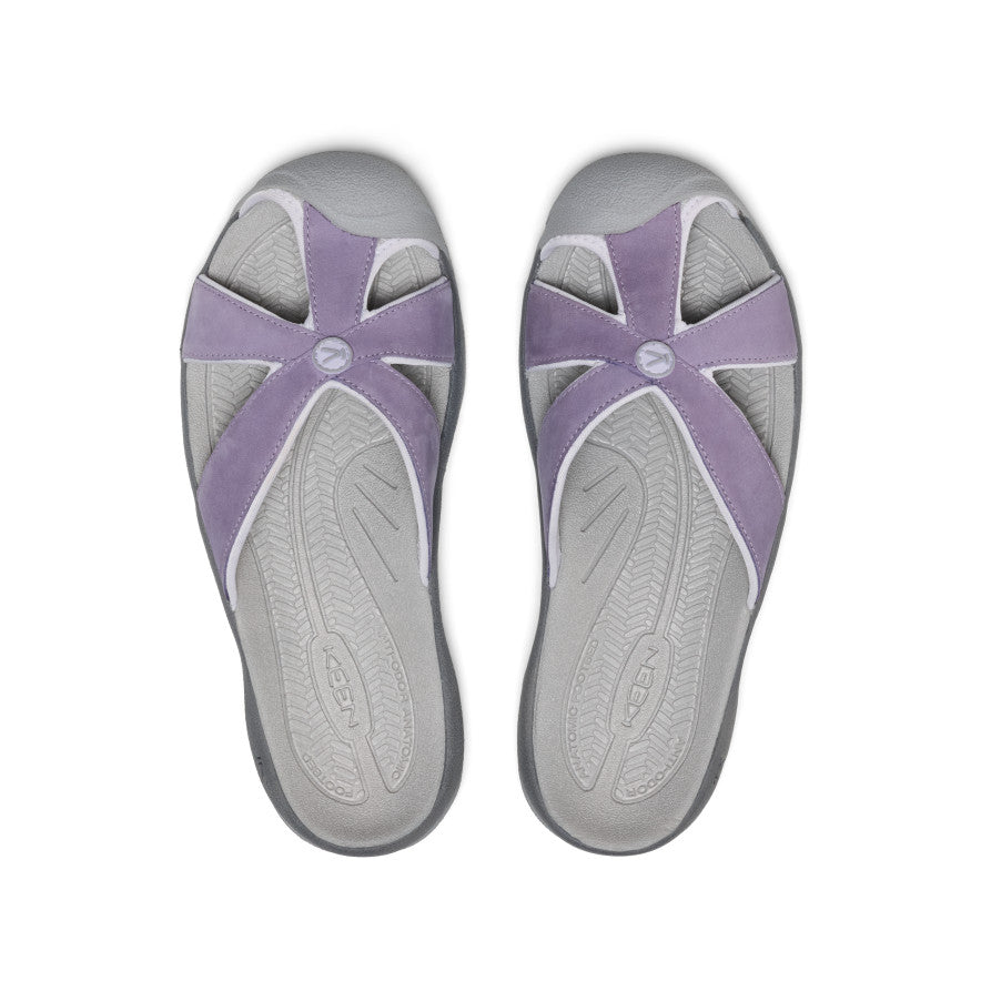Women's Bali Leather Slide Sandal Purple Haze/Steel Grey / Keen / Women's