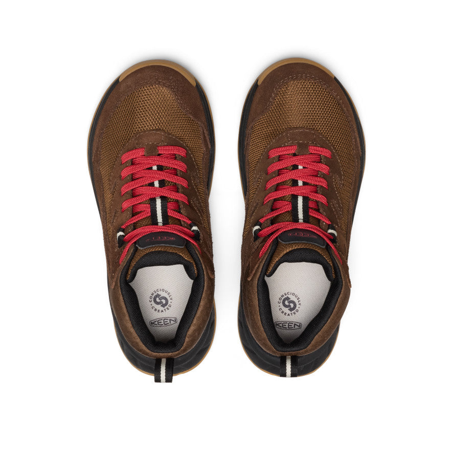 Big Kids' Hightrail Waterproof Hiking Boot Dark Earth/Garnet / Keen / Kids'