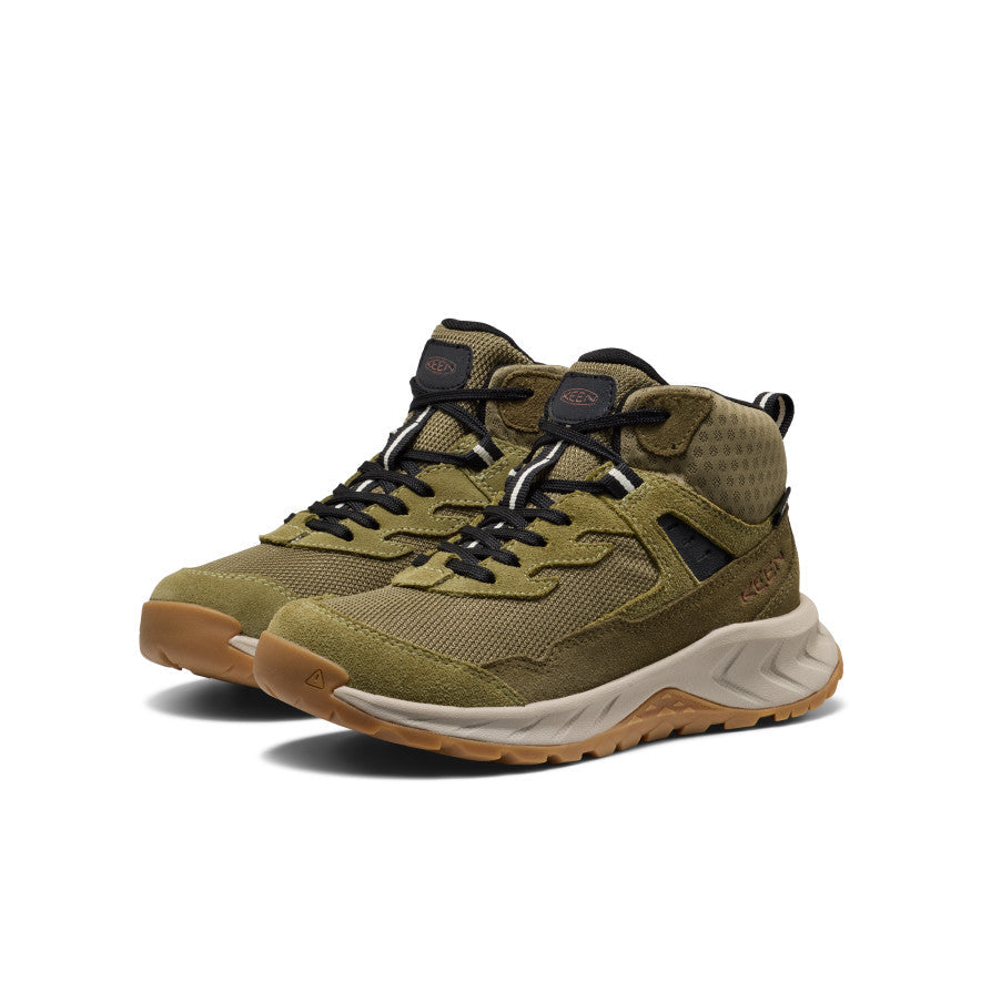 Big Kids' Hightrail Waterproof Hiking Boot Dark Olive/Martini Olive / Keen / Kids'