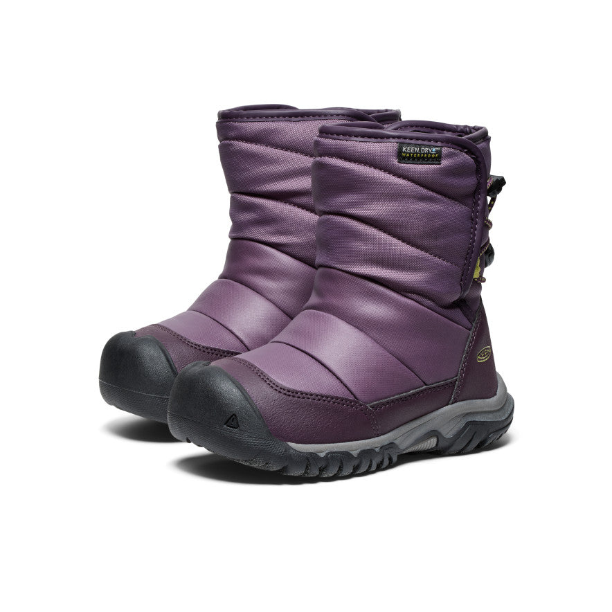 Little Kids' Puffrider Waterproof Winter Boot Black Plum/Daiquiri Green / Keen / Kids'