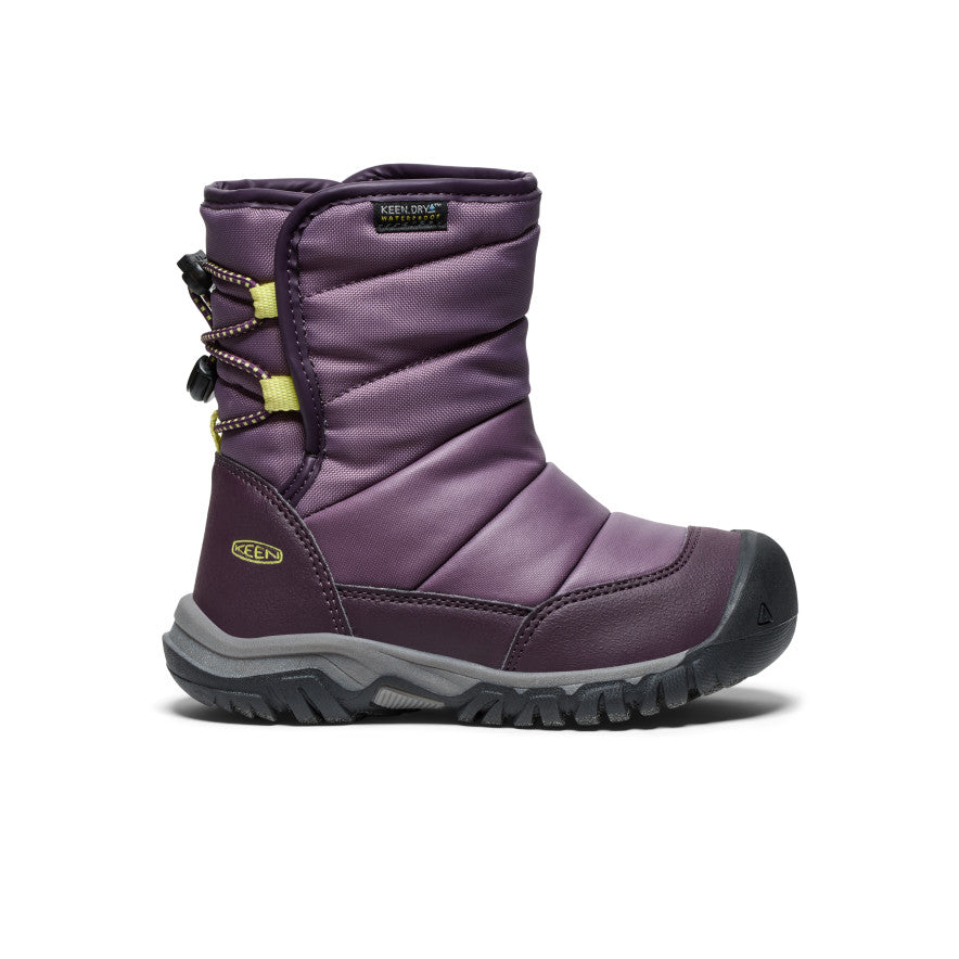 Little Kids' Puffrider Waterproof Winter Boot Black Plum/Daiquiri Green / Keen / Kids'