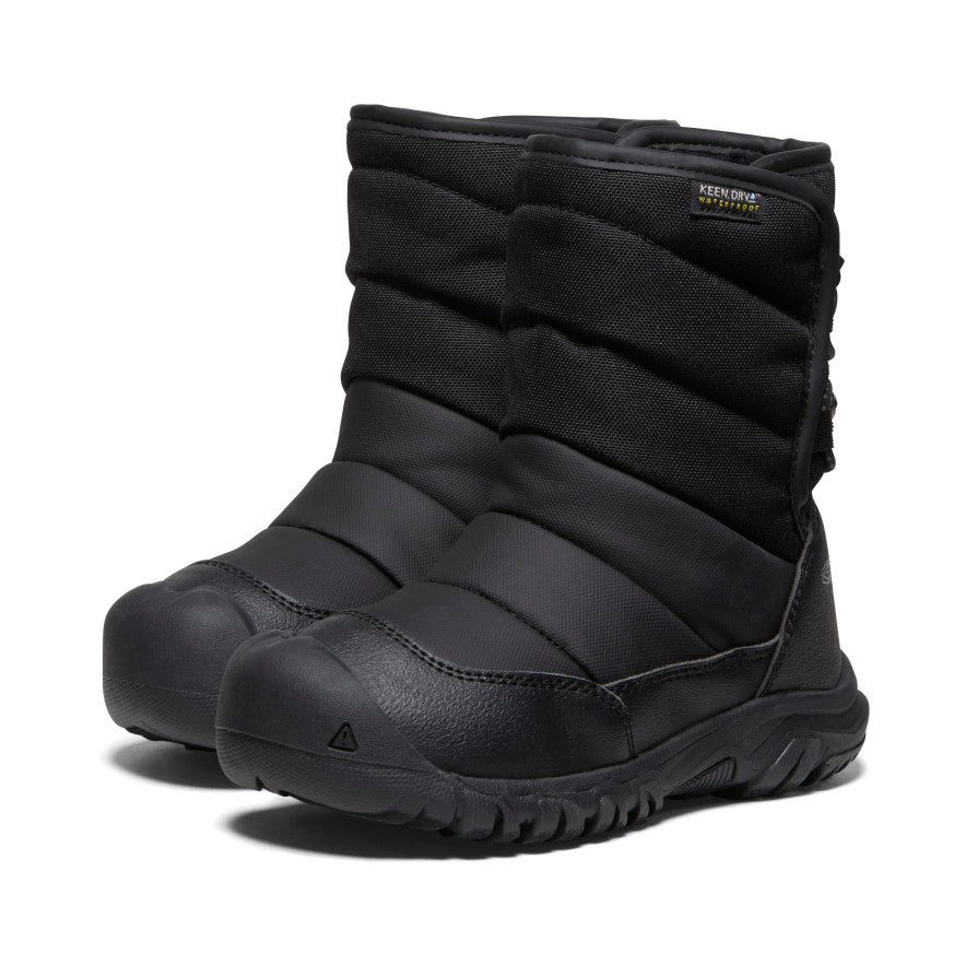 Little Kids' Puffrider Waterproof Winter Boot Black/Steel Grey / Keen / Kids'