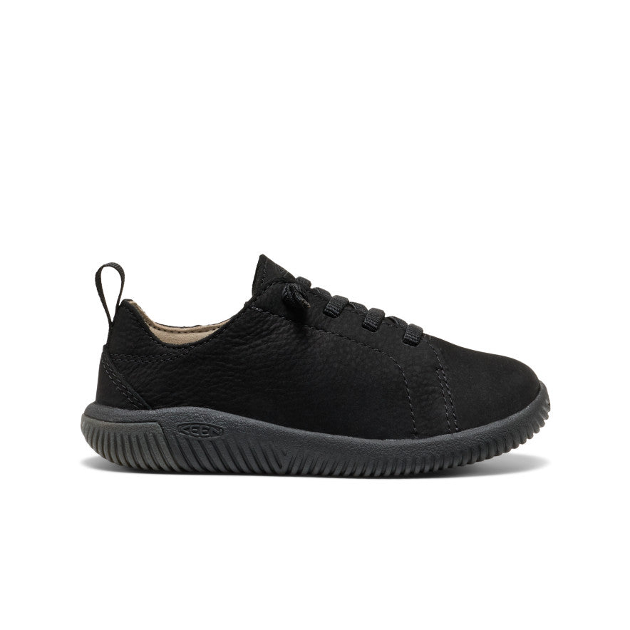 Little Kids' KNX Leather Sneaker Triple Black / Keen / Kids'