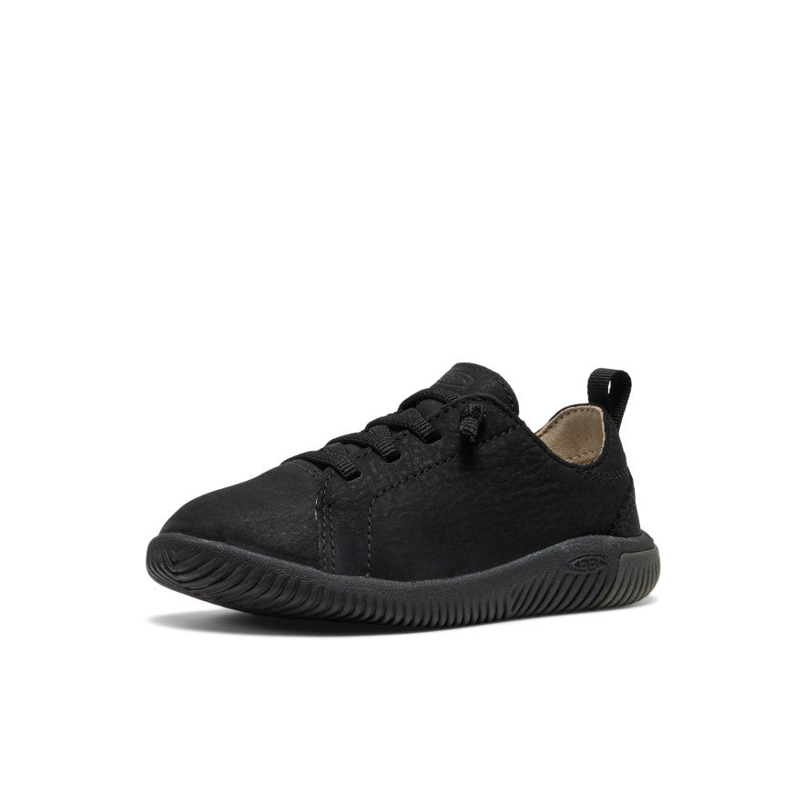 Little Kids' KNX Leather Sneaker Triple Black / Keen / Kids'