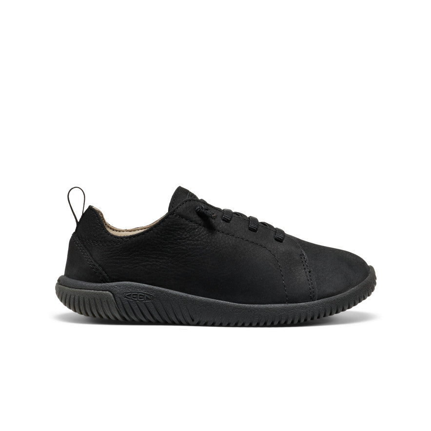 Big Kids' KNX Leather Sneaker Triple Black / Keen / Kids'