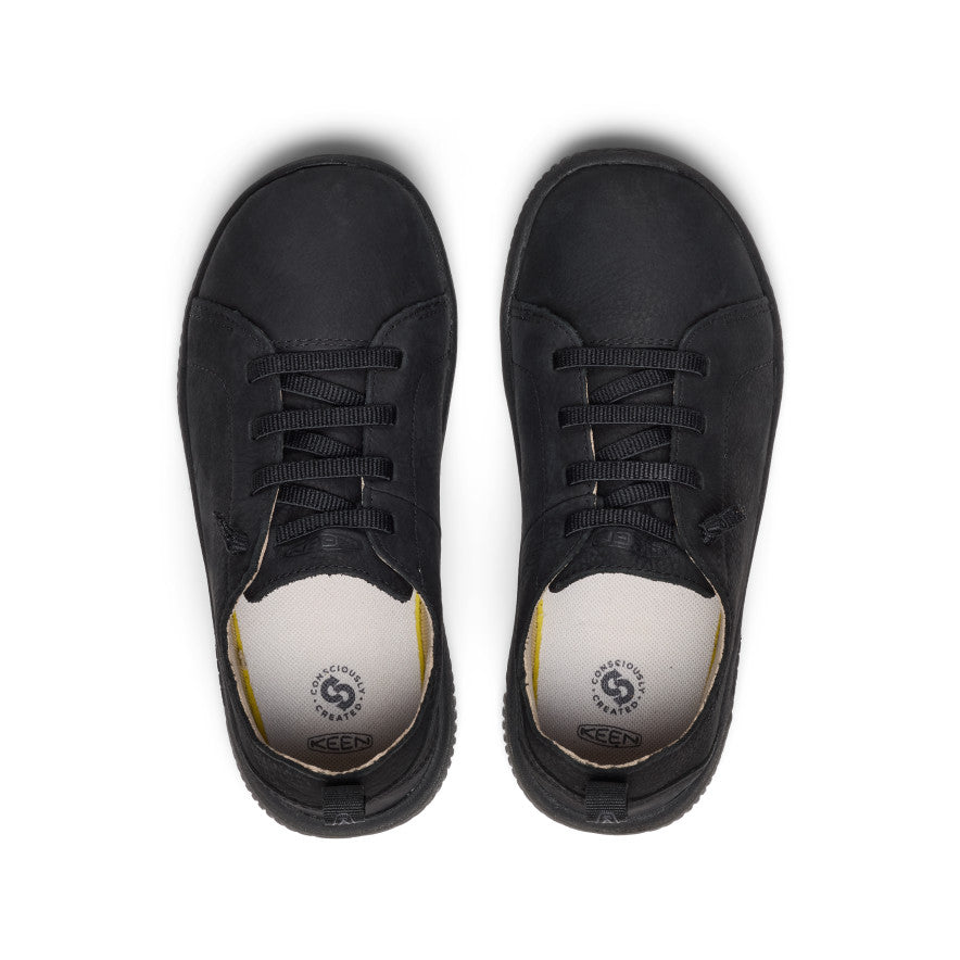Big Kids' KNX Leather Sneaker Triple Black / Keen / Kids'
