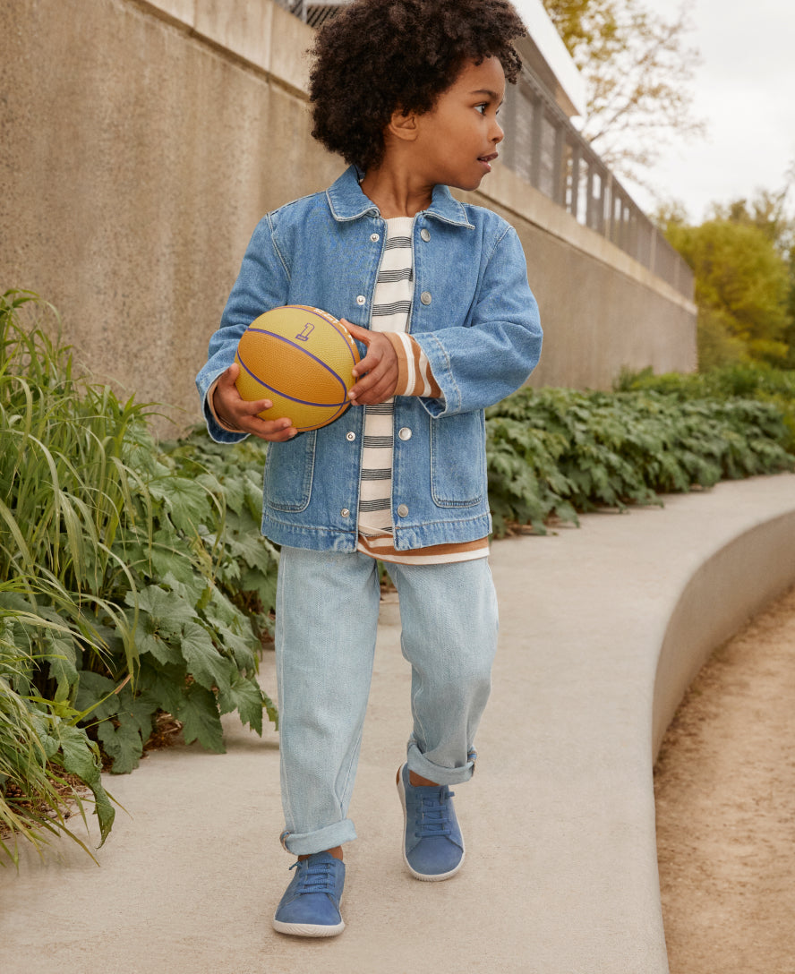 Big Kids' KNX Leather Sneaker Coronet Blue/Vapor / Keen / Kids'